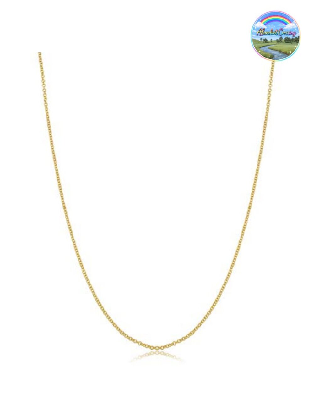 14k Gold Filled Cable Chain Necklace Women Elegant Jewelry Gift Spring Ring